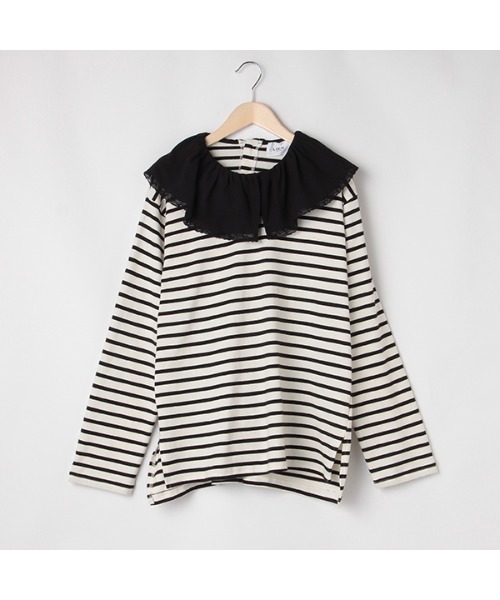 petit main LIEN（プティマインリアン）の「【LIEN】【リンク】レース衿Ｔシャツ（Tシャツ/カットソー・レディース・マルチ/ライトベージュ・FREE）」の13枚目の写真