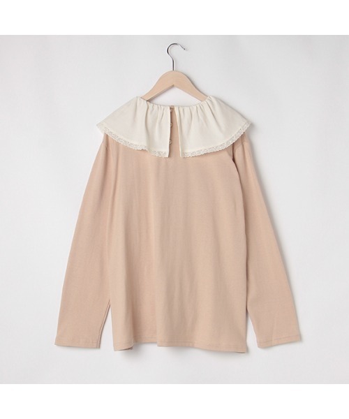 petit main LIEN（プティマインリアン）の「【LIEN】【リンク】レース衿Ｔシャツ（Tシャツ/カットソー・レディース・マルチ/ライトベージュ・FREE）」の17枚目の写真