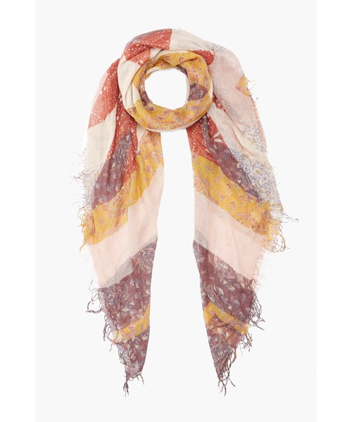 パッチワークプリント 大判ストール BRH-SC-535