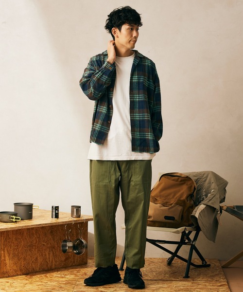 JOURNAL STANDARD relume SELECT（ジャーナルスタンダードレリュームセレクト）の「【DAN RIVER/ダンリバー】別注CHECKパジャマシャツ（シャツ/ブラウス・メンズ・ブルー系その他/ピンク/オレンジ/ベージュ・MEDIUM/LARGE）」の7枚目の写真