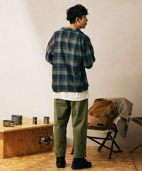 JOURNAL STANDARD relume SELECT（ジャーナルスタンダードレリュームセレクト）の「【DAN RIVER/ダンリバー】別注CHECKパジャマシャツ（シャツ/ブラウス・メンズ・ブルー系その他/ピンク/オレンジ/ベージュ・MEDIUM/LARGE）」の8枚目の写真