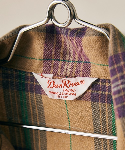 JOURNAL STANDARD relume SELECT（ジャーナルスタンダードレリュームセレクト）の「【DAN RIVER/ダンリバー】別注CHECKパジャマシャツ（シャツ/ブラウス・メンズ・ブルー系その他/ピンク/オレンジ/ベージュ・MEDIUM/LARGE）」の6枚目の写真