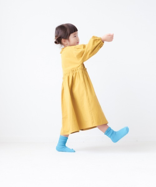 LOWRYS FARM（ローリーズファーム）の「ギャザーボリュームワンピース　254735（ワンピース・キッズ・グレー/イエロー/グリーン・110cm/120cm/130cm）」の8枚目の写真