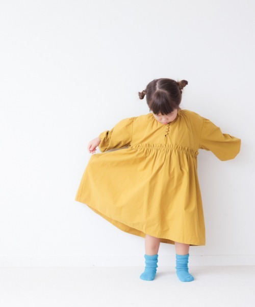LOWRYS FARM（ローリーズファーム）の「ギャザーボリュームワンピース　254735（ワンピース・キッズ・グレー/イエロー/グリーン・110cm/120cm/130cm）」の10枚目の写真