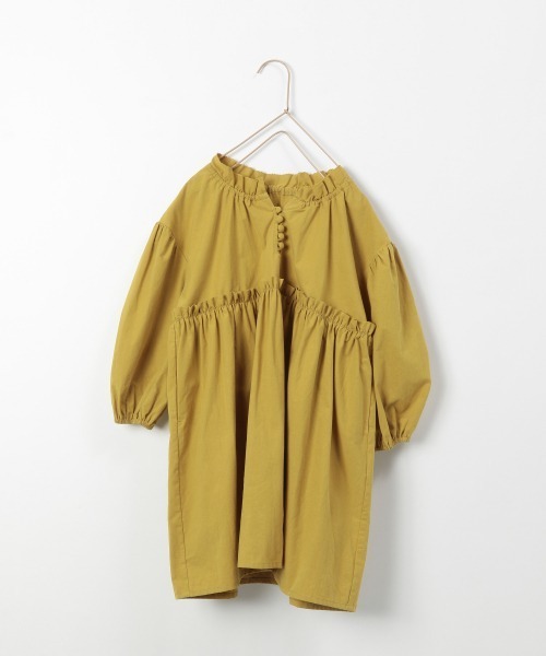 LOWRYS FARM（ローリーズファーム）の「ギャザーボリュームワンピース　254735（ワンピース・キッズ・グレー/イエロー/グリーン・110cm/120cm/130cm）」の6枚目の写真