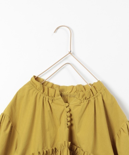 LOWRYS FARM（ローリーズファーム）の「ギャザーボリュームワンピース　254735（ワンピース・キッズ・グレー/イエロー/グリーン・110cm/120cm/130cm）」の5枚目の写真