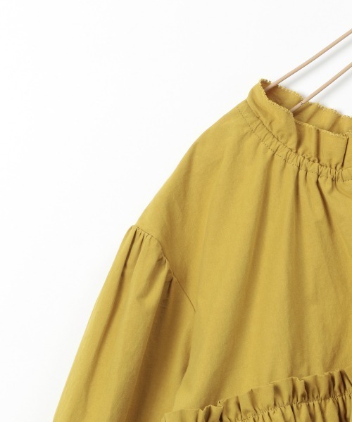 LOWRYS FARM（ローリーズファーム）の「ギャザーボリュームワンピース　254735（ワンピース・キッズ・グレー/イエロー/グリーン・110cm/120cm/130cm）」の4枚目の写真