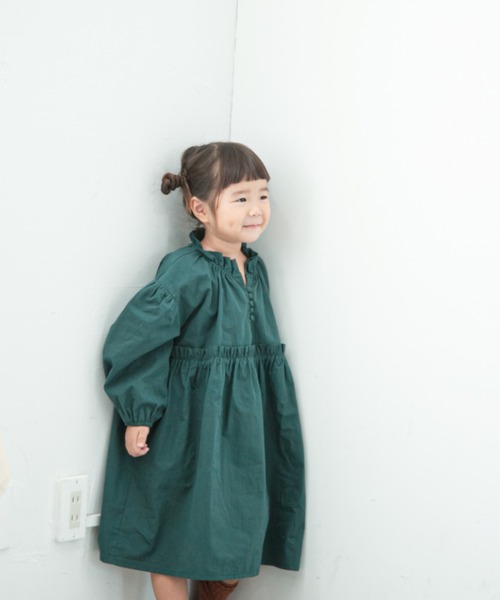 LOWRYS FARM（ローリーズファーム）の「ギャザーボリュームワンピース　254735（ワンピース・キッズ・グレー/イエロー/グリーン・110cm/120cm/130cm）」の20枚目の写真