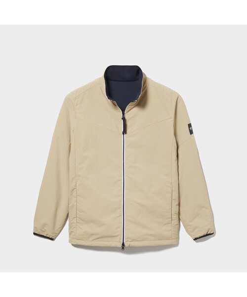 AIGLE（エーグル）の「撥水 リバーシブルスタンドカラー ジャケット（ブルゾン・メンズ・ベージュ/ダークネイビー・LL/S/M/L）」の12枚目の写真