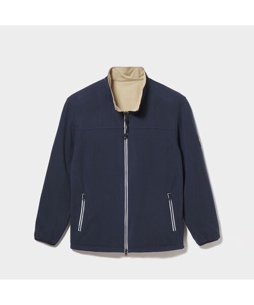 AIGLE（エーグル）の「撥水 リバーシブルスタンドカラー ジャケット（ブルゾン・メンズ・ベージュ/ダークネイビー・LL/S/M/L）」の21枚目の写真