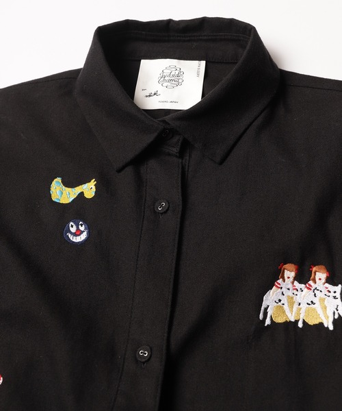 bedsidedrama（ベットサイドドラマ）の「Another World Long Shirt（シャツ/ブラウス・レディース・ブラック/ホワイト・1）」の21枚目の写真