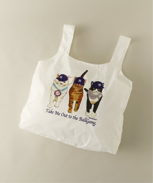 JOURNAL STANDARD relume（ジャーナルスタンダード　レリューム）の「MLB CATS エコバッグ（ショルダーバッグ・メンズ・ホワイト/コバルトブルー・FREE）」の2枚目の写真