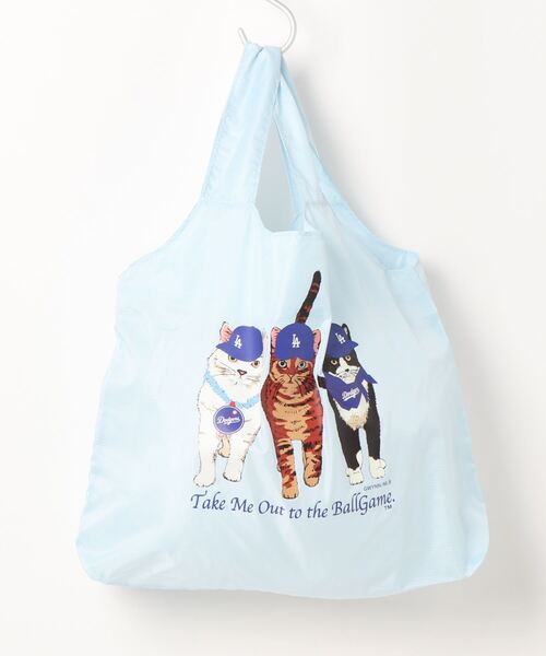 JOURNAL STANDARD relume（ジャーナルスタンダード　レリューム）の「MLB CATS エコバッグ（ショルダーバッグ・メンズ・ホワイト/コバルトブルー・FREE）」の3枚目の写真