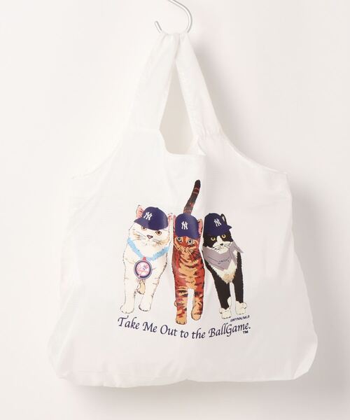 JOURNAL STANDARD relume（ジャーナルスタンダード　レリューム）の「MLB CATS エコバッグ（ショルダーバッグ・メンズ・ホワイト/コバルトブルー・FREE）」の11枚目の写真