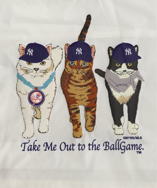 JOURNAL STANDARD relume（ジャーナルスタンダード　レリューム）の「MLB CATS エコバッグ（ショルダーバッグ・メンズ・ホワイト/コバルトブルー・FREE）」の4枚目の写真