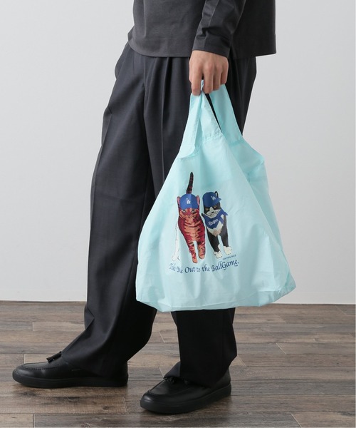 JOURNAL STANDARD relume（ジャーナルスタンダード　レリューム）の「MLB CATS エコバッグ（ショルダーバッグ・メンズ・ホワイト/コバルトブルー・FREE）」の6枚目の写真