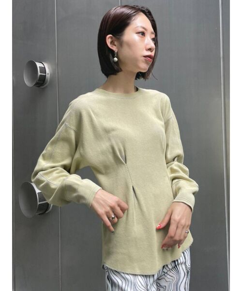 EMODA（エモダ）の「マークウエストルーズプルオーバー（Tシャツ/カットソー・レディース・ホワイト/ブラック/イエロー・FREE）」の13枚目の写真