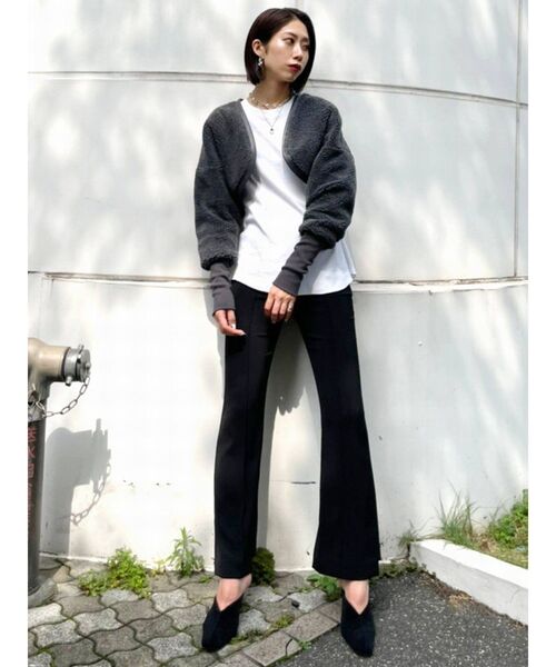 EMODA（エモダ）の「マークウエストルーズプルオーバー（Tシャツ/カットソー・レディース・ホワイト/ブラック/イエロー・FREE）」の10枚目の写真