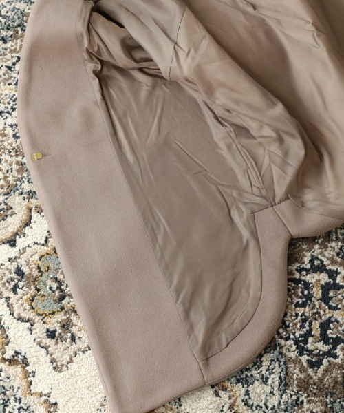 Bou Jeloud（ブージュルード）の「ノーカラーバック切替コート（ノーカラーコート・レディース・アイボリー/モカ・FREE）」の17枚目の写真