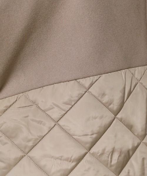 Bou Jeloud（ブージュルード）の「ノーカラーバック切替コート（ノーカラーコート・レディース・アイボリー/モカ・FREE）」の18枚目の写真