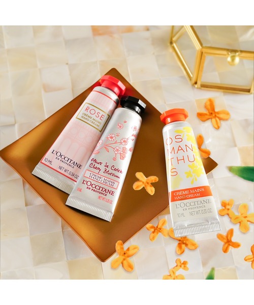 L'OCCITANE（ロクシタン）の「ミニハンドクリームトリオ (チェリーブロッサム、オスマンサス、アーモンド)（ハンドケア/ハンドクリーム・レディース・その他・FREE）」の3枚目の写真