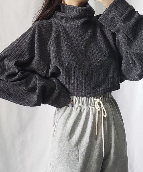 me+em select（ミームセレクト）の「【3WAY】襟ショートドルマンカーディガン【韓国製】（カーディガン/ボレロ・レディース・ブラック/ベージュ/グレー/アイボリー/チャコール・FREE）」の19枚目の写真