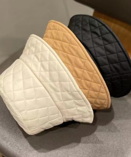 キムジー パッド入りジャケット シェブロンキルティング RICK OWENS×Champion バケットハット CM21S0022-805406 ブラック