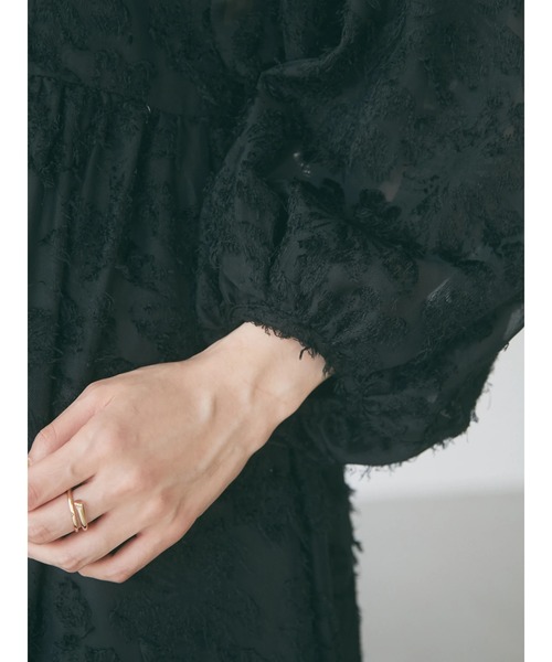 armonia(アルモニーア)の「armonia・ジャガードドレス・ワンピース*(ワンピース・レディース・オフホワイト/ブラック・FREE)」の6枚目の写真