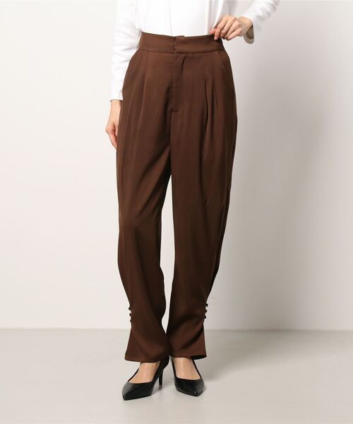 archives（アルシーヴ）の「【限定item】２ＷＡＹヘムタックパンツ（その他パンツ・レディース・ブラウン/グリーン/アイボリー・MEDIUM）」の13枚目の写真