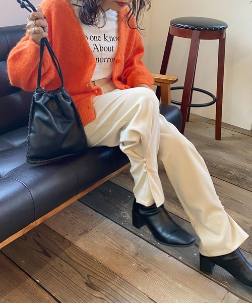 archives（アルシーヴ）の「【限定item】２ＷＡＹヘムタックパンツ（その他パンツ・レディース・ブラウン/グリーン/アイボリー・MEDIUM）」の2枚目の写真