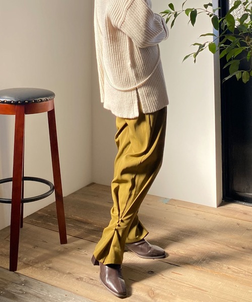 archives（アルシーヴ）の「【限定item】２ＷＡＹヘムタックパンツ（その他パンツ・レディース・ブラウン/グリーン/アイボリー・MEDIUM）」の10枚目の写真