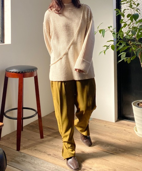 archives（アルシーヴ）の「【限定item】２ＷＡＹヘムタックパンツ（その他パンツ・レディース・ブラウン/グリーン/アイボリー・MEDIUM）」の12枚目の写真