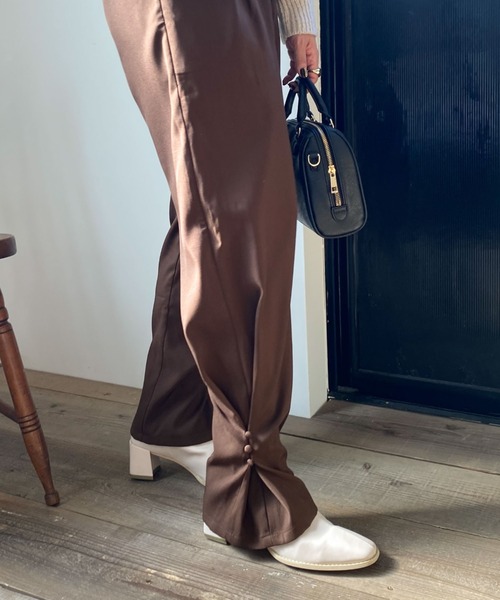 archives（アルシーヴ）の「【限定item】２ＷＡＹヘムタックパンツ（その他パンツ・レディース・ブラウン/グリーン/アイボリー・MEDIUM）」の17枚目の写真