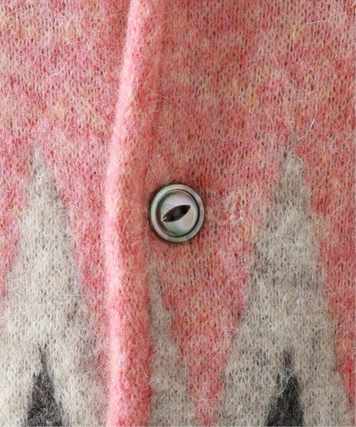 JOURNAL STANDARD relume（ジャーナルスタンダード　レリューム）の「CALIFORNIA モヘアカーディガン 2（カーディガン/ボレロ・メンズ・ブラック/カーキ/ピンク/マスタード・MEDIUM/LARGE）」の10枚目の写真