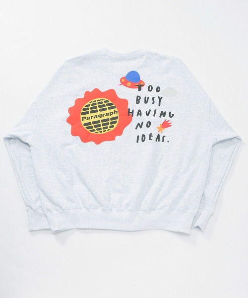 Paragraph（パラグラフ）の「【Paragraph】ハッピーロゴプルオーバースウェット/Happy Logo Sweat（スウェット・メンズ・ライトグレー/ブラック/ダークグリーン/ブルー/ベージュ/オレンジ/ダークパープル・FREE）」の20枚目の写真