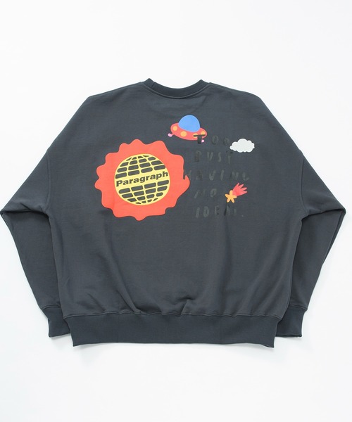 Paragraph（パラグラフ）の「【Paragraph】ハッピーロゴプルオーバースウェット/Happy Logo Sweat（スウェット・メンズ・ライトグレー/ブラック/ダークグリーン/ブルー/ベージュ/オレンジ/ダークパープル・FREE）」の19枚目の写真