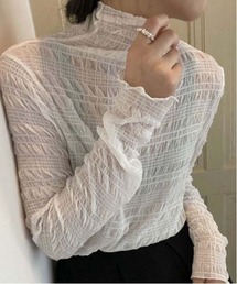 HARLEM ROUNGE（ハーレムラウンジ）の「ジャガードシャーリングシアートップス（Tシャツ/カットソー）」