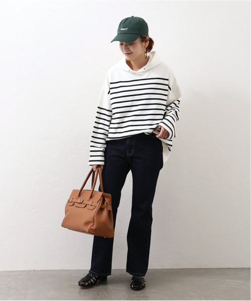 JOURNAL STANDARD(ジャーナルスタンダード)の「《追加》ボーダーウラケフードプルオーバー◆2(パーカー・レディース・ブラック/ブルー・FREE)」の20枚目の写真