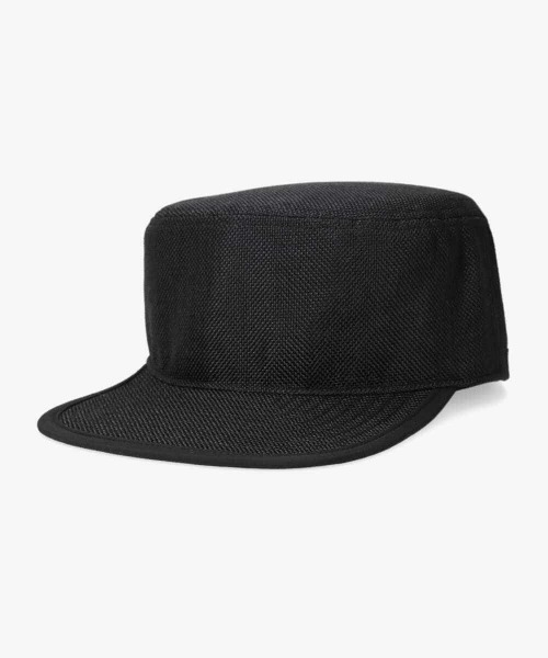 OVERRIDE(オーバーライド)の「OVERRIDE POLYSHEET FLATTOP CAP(キャップ・レディース・ブラック/ナチュラル・58cm)」の9枚目の写真