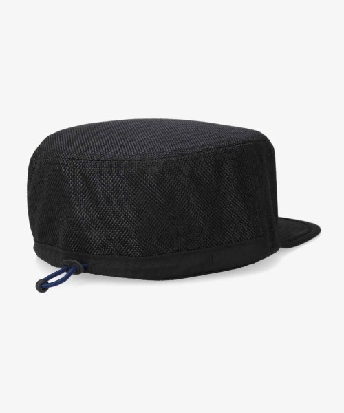 OVERRIDE(オーバーライド)の「OVERRIDE POLYSHEET FLATTOP CAP(キャップ・レディース・ブラック/ナチュラル・58cm)」の10枚目の写真