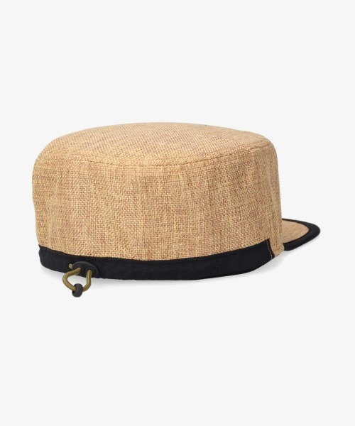 OVERRIDE(オーバーライド)の「OVERRIDE POLYSHEET FLATTOP CAP(キャップ・レディース・ブラック/ナチュラル・58cm)」の19枚目の写真