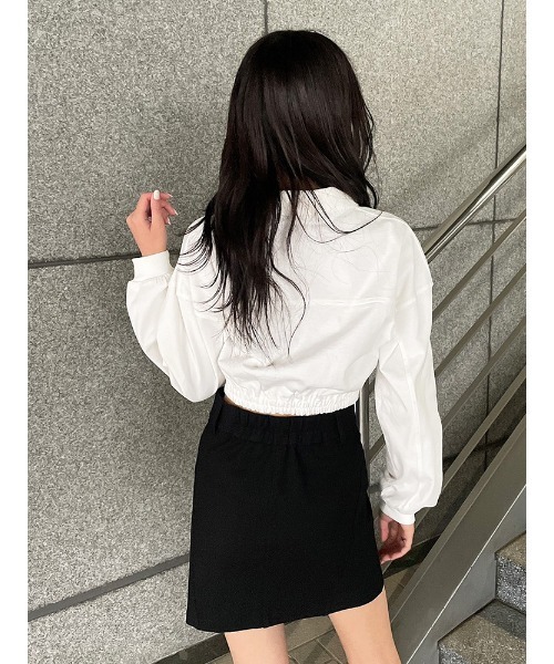 ENVYM(アンビー)の「ルーズポロTOPS(Tシャツ/カットソー・レディース・ホワイト/ピンク/ブラック・FREE)」の7枚目の写真