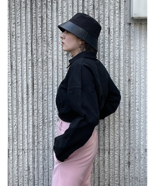 ENVYM(アンビー)の「ルーズポロTOPS(Tシャツ/カットソー・レディース・ホワイト/ピンク/ブラック・FREE)」の9枚目の写真