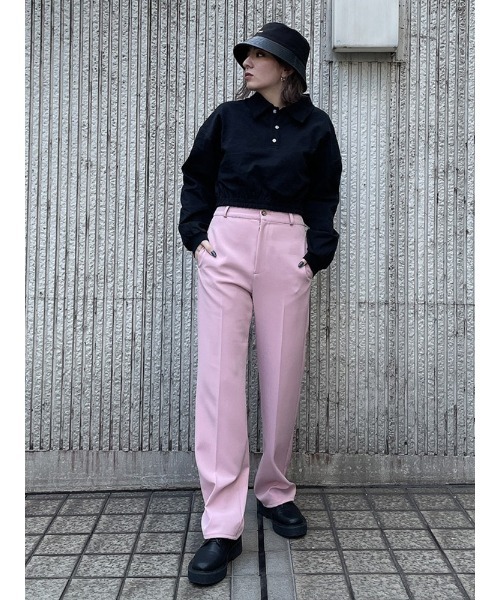 ENVYM(アンビー)の「ルーズポロTOPS(Tシャツ/カットソー・レディース・ホワイト/ピンク/ブラック・FREE)」の11枚目の写真