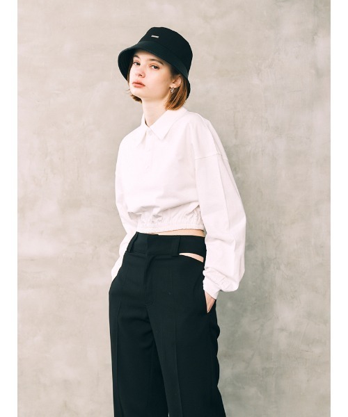 ENVYM(アンビー)の「ルーズポロTOPS(Tシャツ/カットソー・レディース・ホワイト/ピンク/ブラック・FREE)」の20枚目の写真