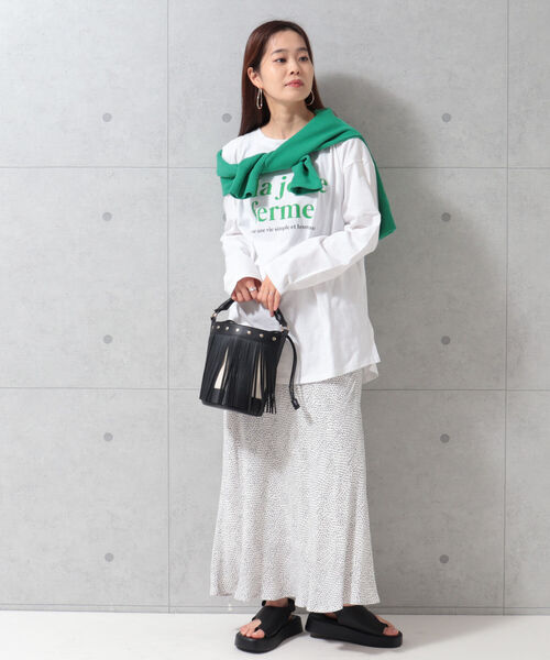 fredy emue（フレディエミュ）の「フリンジバケツ ショルダーバッグ（ショルダーバッグ・レディース・ブラック/キャメル・FREE）」の6枚目の写真