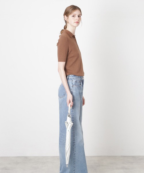 PAUL&JOE（ポールアンドジョー）の「遮光 晴雨兼用 日傘　”ワンポイント ヌネット”（長傘・レディース・ホワイト/ベージュ/ネイビー・FREE）」の6枚目の写真