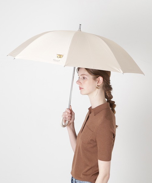 PAUL&JOE（ポールアンドジョー）の「遮光 晴雨兼用 日傘　”ワンポイント ヌネット”（長傘・レディース・ホワイト/ベージュ/ネイビー・FREE）」の7枚目の写真