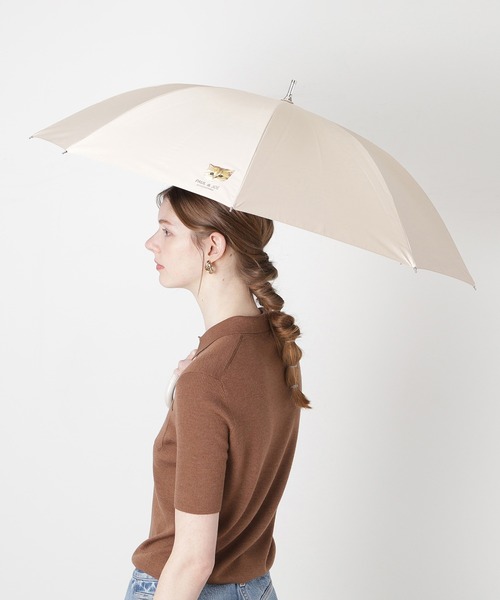 PAUL&JOE（ポールアンドジョー）の「遮光 晴雨兼用 日傘　”ワンポイント ヌネット”（長傘・レディース・ホワイト/ベージュ/ネイビー・FREE）」の8枚目の写真