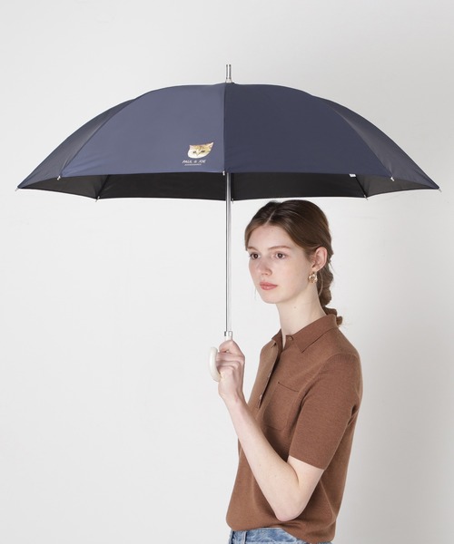 PAUL&JOE（ポールアンドジョー）の「遮光 晴雨兼用 日傘　”ワンポイント ヌネット”（長傘・レディース・ホワイト/ベージュ/ネイビー・FREE）」の11枚目の写真